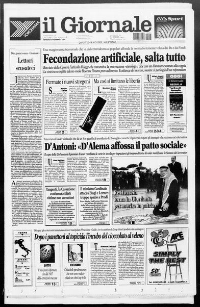 Il giornale : quotidiano del mattino